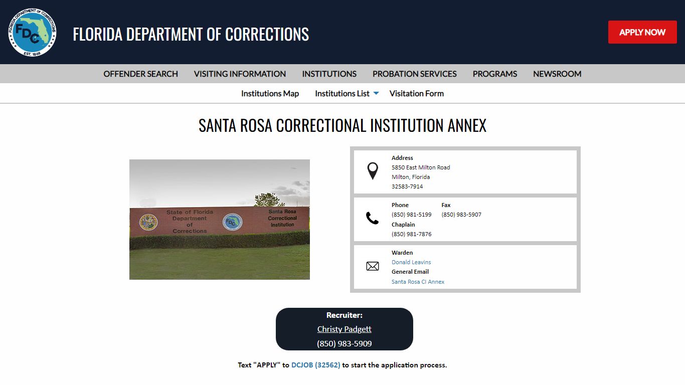 Santa Rosa Correctional Institution Annex - Florida